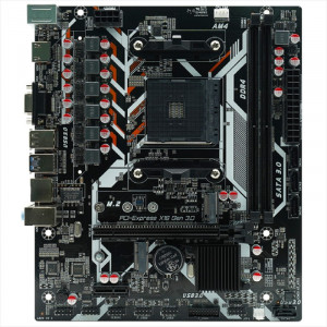 AFOX A320D4-MA5-V2 (Socket AM4, mATX, 2*DDR4(32Gb), VGA+ HDMI, 4*SATA3, 1*M.2, 1*PCIEx16/1*PCIEx1, 1*USB 2.0, 1*USB 3.0,  2 x PS/2, LAN 1*1G, RTL)