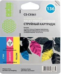 CACTUS C9361 Картридж (CS-C9361) №136 (трехцветный) для DeskJet 5443/D4163; OfficeJet 6313