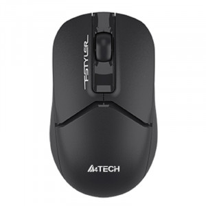 Мышь беспроводная A4Tech Fstyler FB12S black (оптическая, silent, BT/Radio, USB, 2but, 1200dpi)(FB12S USB BLACK)