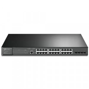 TP-Link SG3428MP Управляемый коммутатор JetStream уровня 2+ с 24 гигабитными портами PoE+ и 4 портами SFP PROJ