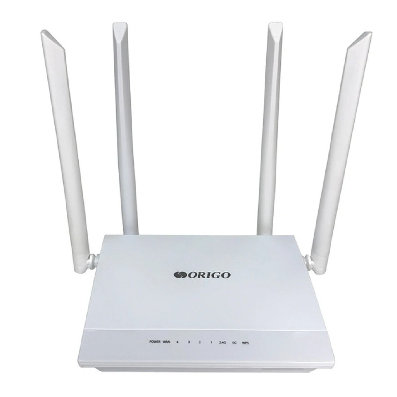 ORIGO OWR1240ACG/A1A Гигабитный Wi-Fi маршрутизатор AC1200, 2.4/5ГГц, 1000Base-T WAN, 4x1000Base-T LAN