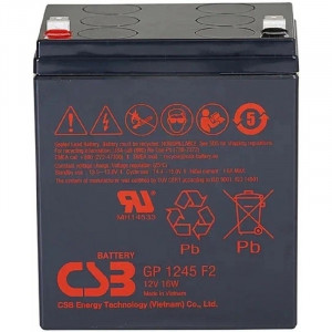 CSB Батарея GP1245 (12V  4,5Ah/16W) F2