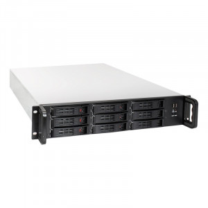 Exegate EX284961RUS Серверный корпус ExeGate Pro 2U650-HS09 <RM 19", высота 2U, глубина 650, без БП, 9xHotSwap, 2*USB>