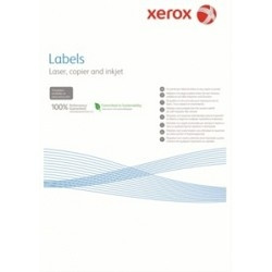 Xerox 003R93177  Наклейки Laser/Copier XEROX А4:65, 100 листов (38,1x21,2мм) {Закругленные края} 