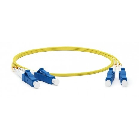 Hyperline FC-D2-9-LC/­UR-LC/­UR-H-20M-LSZH-YL (FC-9-LC-LC-UPC-20M) Патч-корд волоконно-оптический (шнур) SM 9/­125 (OS2), LC/­UPC-LC/­UPC, duplex, LSZH, 20 м