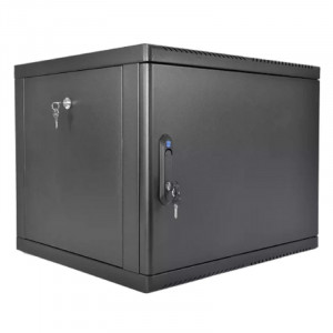 ЦМО Шкаф телекоммуникационный настенный разборный 9U (600 x 650) съемные стенки, дверь металл, цвет черный (ШРН-М-9.650.1-9005)
