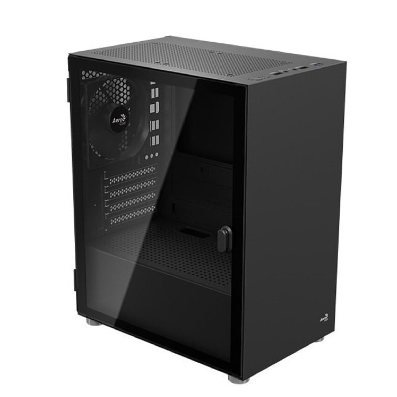 Корпус MiniTower AEROCOOL CS-111-G-BK-V1 black (mATX, без БП, USB2.0+USB3.0) (4711099476800)