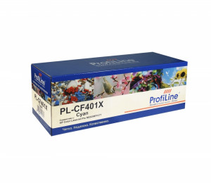 CF401X (HP 201X) Картридж ProfiLine для HP Color LJ Pro M252/MFP277 (2300 копий) Cyan