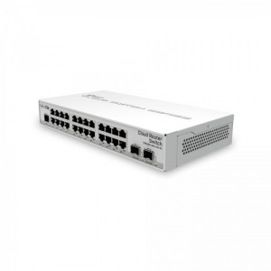 MikroTik CRS326-24G-2S+IN 24 Gigabit ports, 2 SFP+ cages and a desktop case