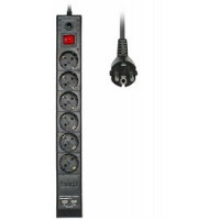 BURO Сетевой фильтр, 6 розеток, 1.8 метров, BURO BU-SP1.8_USB_2A-B, черный (коробка) BURO Сетевой фильтр, 6 розеток, 1.8 метров, BURO BU-SP1.8_USB_2A-B, черный (коробка)