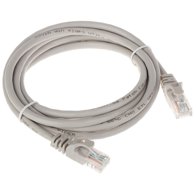 Патч-корд Bion [BPC-U5E181-15M] U/UTP, Cat.5e, AWG 26 (7/0,16мм), многожильный, PVC, 15м, серый, 100% медь