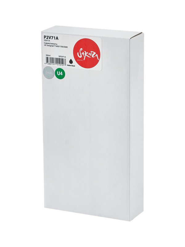 2V71A (№730 Matte Black) Струйный картридж Sakura для HP DesignJet T1700/T1700/T1700dr/T1700dr, пигментный тип чернил, черный матовый, 300 мл.
