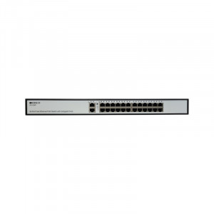 ORIGO OS1226P/285W/A1A Неуправляемый PoE-коммутатор 24x100Base-TX PoE+, 2x1000Base-T, PoE-бюджет 285 Вт, корпус металл
