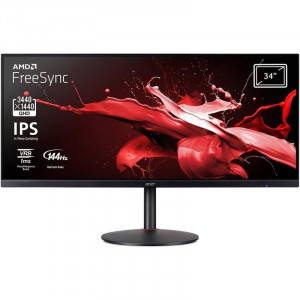 LCD Acer 34" Nitro XV340CKPbmiipphzx черный {IPS LED 1ms 21:9 HDMI M/M матовая HAS Pivot 1000:1 250cd 178гр/178гр 3440x1440 DisplayPort QHD USB}