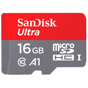 Micro SecureDigital 16GB SanDisk microSDHC Class 10 Ultra UHS-I A1 100MB/s