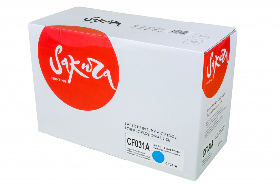 CF031A (HP 646A) Картридж Sakura для HP Color LJ Enterprise CM4540/CM4540f/CM4540fskm синий, 12500 к.