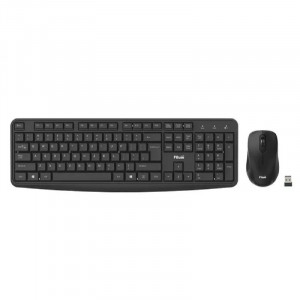 Клавиатура и мышь Wireless Filum FL-KTW05-BK мышь оптическая USB, 4 кл., DPI: 800/1200/1600, 104 кл., тип клавиатуры: мембранная, питание АА 1 шт., че