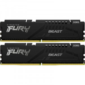 Память оперативная/ Kingston 32GB 6400MT/s DDR5 CL32 DIMM (Kit of 2) FURY Beast Black EXPO