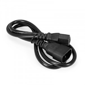 Exegate EX297755RUS Кабель питания ExeGate Special EC-1S (C13->C14, 3*0.5mm2, CCA, черный, 1м)