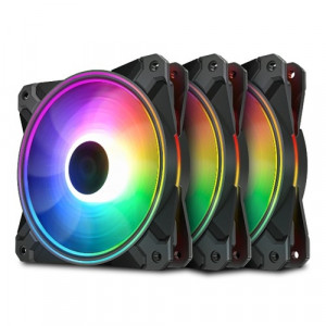 Комплект кулеров для компьютерного корпуса Deepcool CF120 PLUS