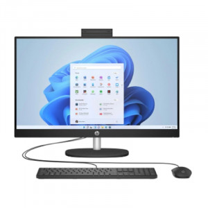 HP All-in-One 27-cr1004nh [A0CM1EA] Black 27" {FHD  Ultra 7 155U(2Ghz)/16384Mb/512PCISSDGb/noDVD/Int:Intel Iris X/DOS +  kbd mouse} 