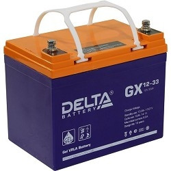 Delta GX 12-33 (33 А\ч, 12В) свинцово- кислотный аккумулятор  