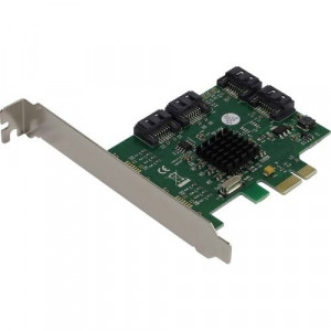 ORIENT M9215S  PCI-Ex v2.0, SATA3.0 6Gb/s, 4int port, поддержка HDD до 8TB, Marvell 88SE9215 chipset