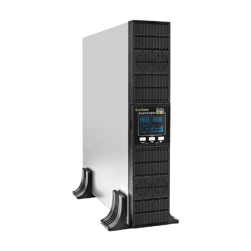 Exegate EX296959RUS ИБП On-line ExeGate PowerExpert ULS-575-6kVA.LCD.AVR.T.USB.RS232.SNMP.2U <6000VA/6000W, On-Line, PF=1, LCD, клеммы, RS232, USB, SNMP-slot, EPO, батареи внешние 192В/240В суммарной 
