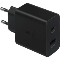 Сетевое зарядное устройство Samsung Adapter 35W Black (1xUSB-C, 1xUSB-A) (EP-TA220NBEGEU)