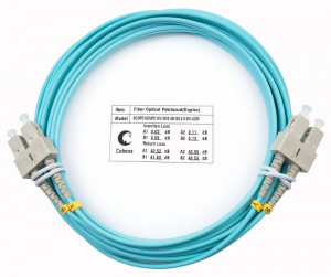Cabeus FOP-50-SC-SC-7m Шнур оптический duplex SC-SC 50/125 mm OM3 7м LSZH