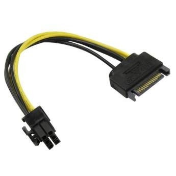 ORIENT C512, Переходник питания для PCI-Ex видеокарт SATA 15pin (M) -> 6pin