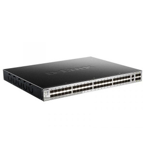 D-Link DGS-3130-54S/B1A PROJ Управляемый стекируемый1 коммутатор 3 уровня с 48 портами 1000Base-X SFP, 2 портами 10GBase-T и 4 портами 10GBase-X SFP+