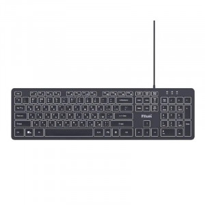 Клавиатура Filum FL-KB25-BK USB 104 кл., мембранная, черная, Windows XP/Vista/7/8/10, MacOS