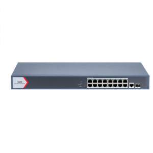 iFLOW F-SW-EM618POE-VM L2, Смарт-управляемый, 16 гигабитных портов RJ45 PoE, 1 uplink порт 1000М RJ45 1 гигабитный порт SFP, 802.3af/at, бюджет PoE 230 Вт, поддержка режима передачи до 300м,10Мб/с, CA