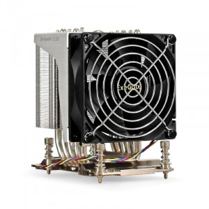 Exegate EX293437RUS Кулер ExeGate ESNK-P0064AP4.PWM.4U.SP3.Cu (Al+Cu, 4U, 6 тепл. трубок, LGA SP3, TDP 280W, PWM, 1900-3800RPM, 2 ball bearing, 4pin, 44db, 730г, на винтах, с термопастой, Retail box)