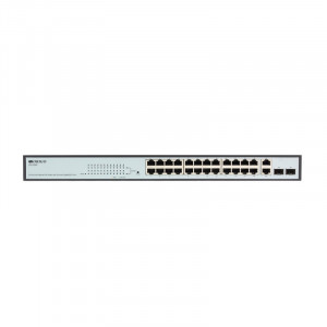 ORIGO OS1326P/280W/A1A Настраиваемый L2 PoE-коммутатор 24x100Base-TX PoE+, 2xCombo 1000Base-T/SFP, PoE-бюджет 280 Вт