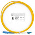 Коммутационный шнур оптический Cabeus Tight Buffer, Simplex SC/LC, OS2 9/125, LSZH, O 3мм, 2м, цвет: жёлтый, (FOP(s)-9-LC-SC-2m)