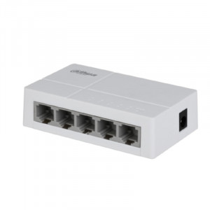 DAHUA DH-SF1005L 5-портовый неуправляемый коммутатор, 5x10/100 Base-T, коммутация 1 Гбит/с, MAC-таблица 2К, пластик DAHUA DH-SF1005L 5-портовый неуправляемый коммутатор, 5x10/100 Base-T, коммутация 1 Гбит/с, MAC-таблица 2К, пластик