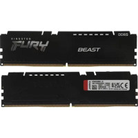Память оперативная/ Kingston 32GB 6400MT/s DDR5 CL32 DIMM (Kit of 2) FURY Beast Black XMP