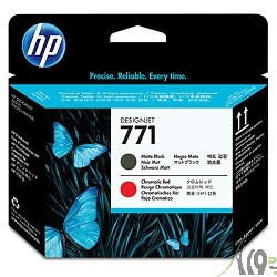 CE017A Печатающая головка HP 771 Matte Black/Chromatic Red Designjet, 