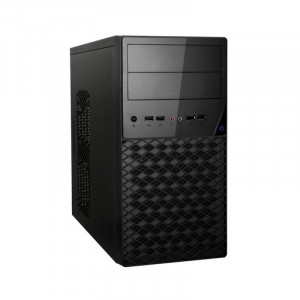 Exegate EX284030RUS Корпус Minitower BA-203U Black, mATX, <AA400, 80mm>, 2*USB+1*USB3.0, Audio
