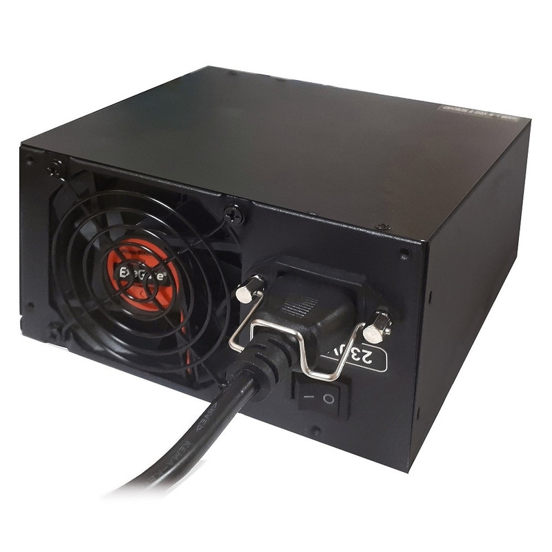 Exegate EX221641RUS-S Блок питания 500PPX RTL, ATX, SC, black, APFC, 14cm, 24p+(4+4)p PCI-E,4*IDE,5*SATA, FDD + кабель 220V с защитой от выдергивания