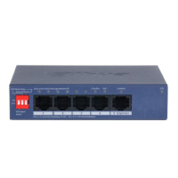 DAHUA DH-CS4005-4GT-36 4-Port Gigabit PoE коммутатор управляемый L2 4 RJ45 10/100/1000Мбит/с (PoE/PoE+), 1 RJ45 10/100/1000Мбит/с (uplink) до 40Вт