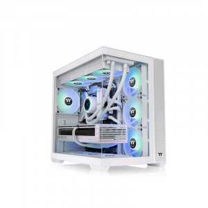 Корпус Thermaltake View 380 TG ARGB белый без БП ATX 6x120mm 2x140mm 1x200mm 2xUSB3.0 audio bott PSU