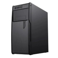 PowerCool Компьютерный корпус без ТМ, S1008BK-2U3C-NP NP (MidiTower, БЕЗ БП, Black, 2*USB3.0+2*USB Type-C +HD Audio) 