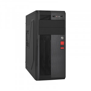 Exegate EX283221RUS Корпус Miditower ExeGate UN-605B Black, ATX, <UN400, 120mm>, 2*USB, Audio, замок блокировки кнопки питания