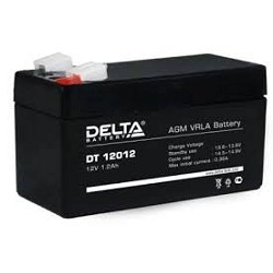 Delta DT 12012 (1.2 А\ч, 12В) свинцово- кислотный аккумулятор  