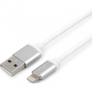 Cablexpert Кабель для Apple CC-S-APUSB01W-3M, AM/Lightning, серия Silver, длина 3м, белый, блистер