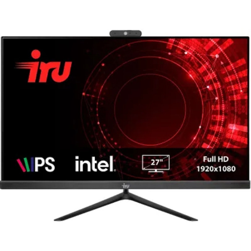 iRU Office 27IH5 [1933888] Black 27" {Full HD i5 11400/8Gb /SSD240Gb/UHDG 730/DOS}