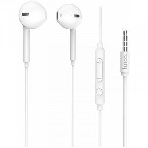 HOCO M55/ Наушники + микрофон/ Кнопка ответа/ 1.2м/ 3.5 mm jack/ White